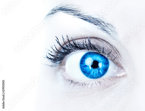 Blue woman eye