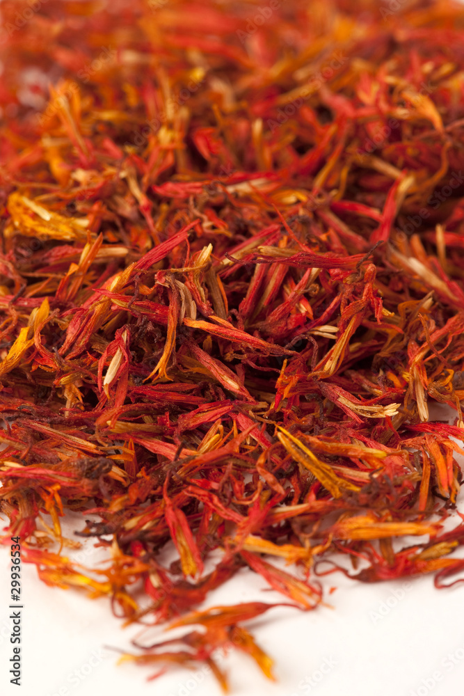 A close-up of saffron