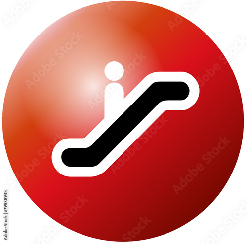 Escalator glossy icon