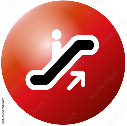 Escalator glossy icon