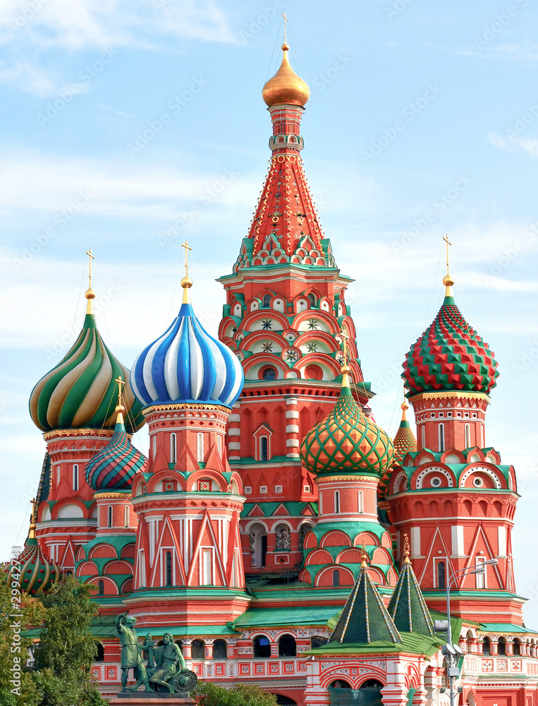 Cathedral of Vasily the Blessed on Red Square Moscow Russia