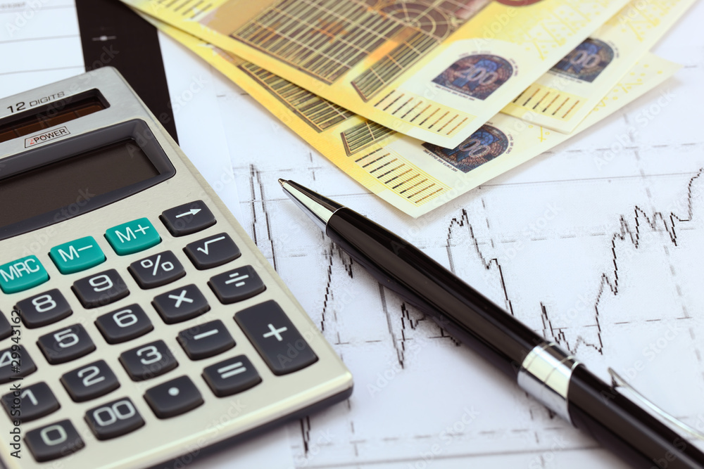 financial charts and graphs on the table financial charts and graphs on the table