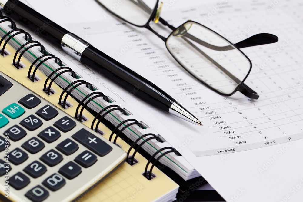 financial charts and graphs on the table financial charts and graphs on the table