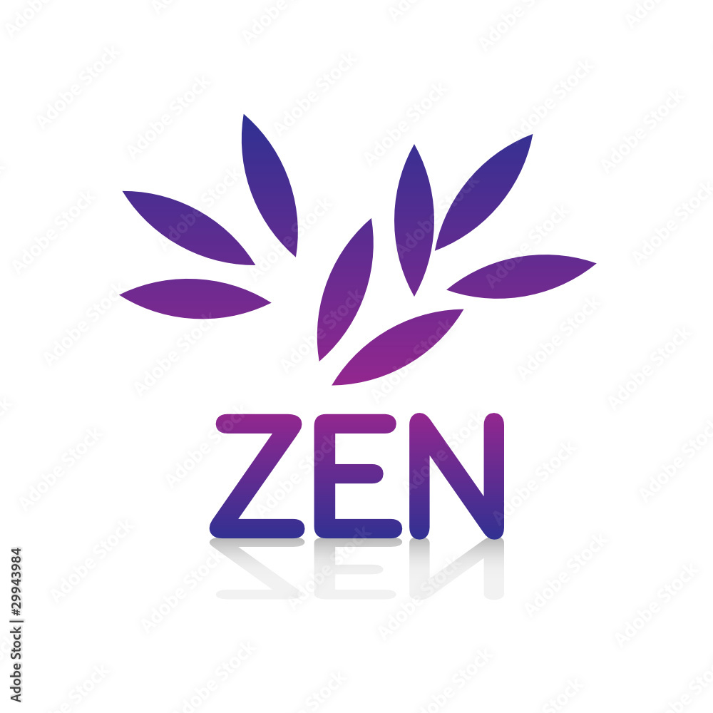 Logo Picto Internet Web Label Zen Detente Relaxation Serenite Stock Vector Adobe Stock