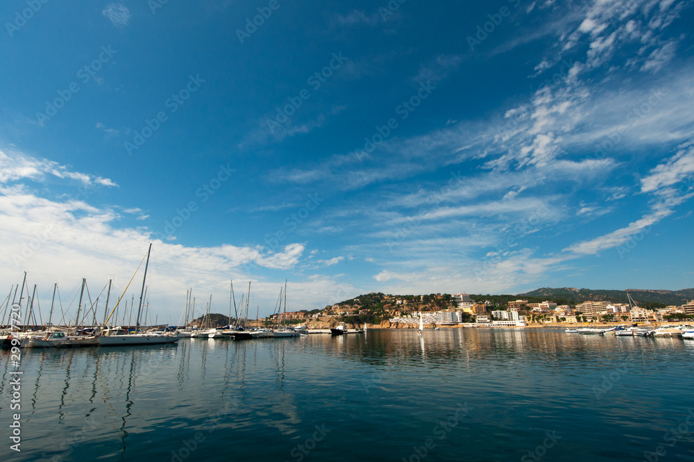 Harbor in San Feliu de Gauxols