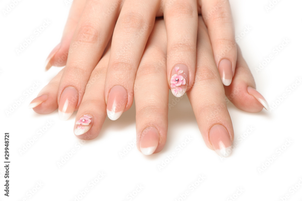 Manicure isolated on white Manicure isolated on white