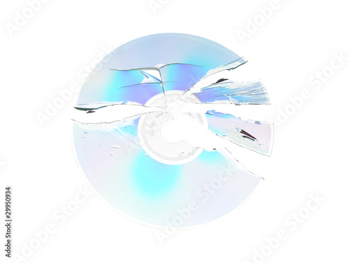 broken dvd disc