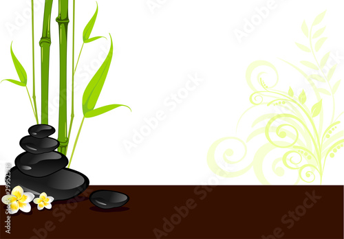 Still Life with horizontal bamboo