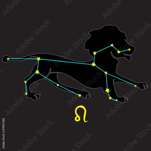 lion zodiac sign vector