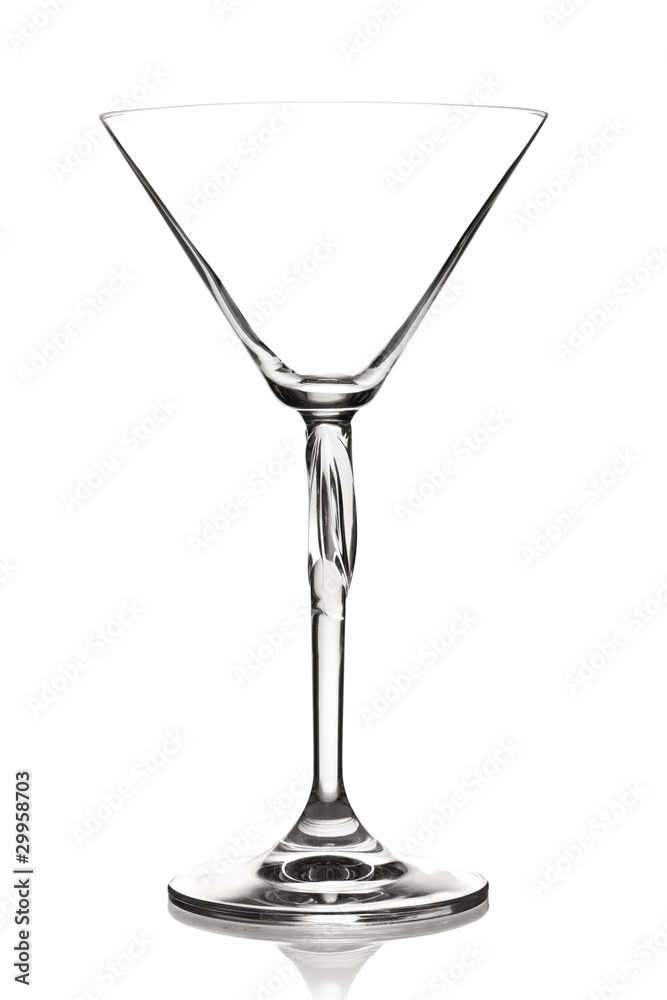 Empty glass isolated on a white background Empty glass isolated on a white background
