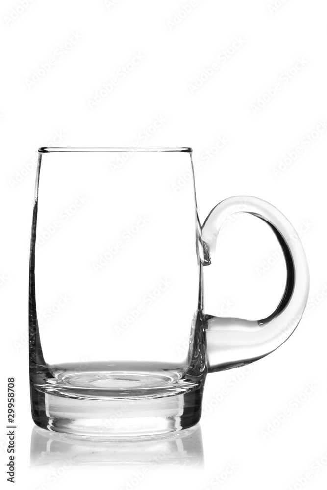 Empty glass isolated on a white background Empty glass isolated on a white background