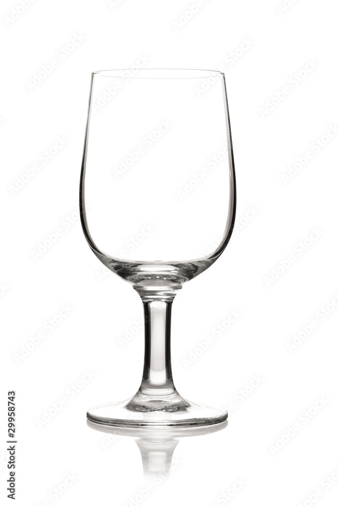 Empty glass isolated on a white background Empty glass isolated on a white background