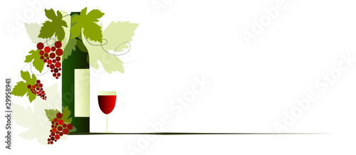 verre et bouteille