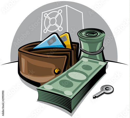 purse and money