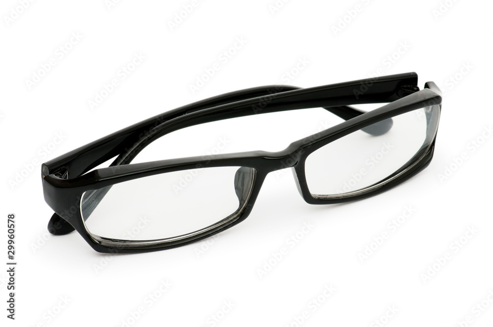 Reading optical glasses isolated on the white Reading optical glasses isolated on the white