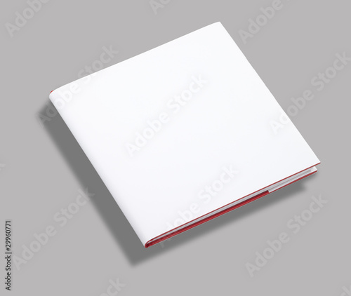 Blank book cover w clipping path