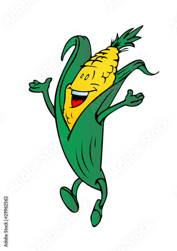 comic corn vector