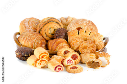 Bakery foodstuffs set