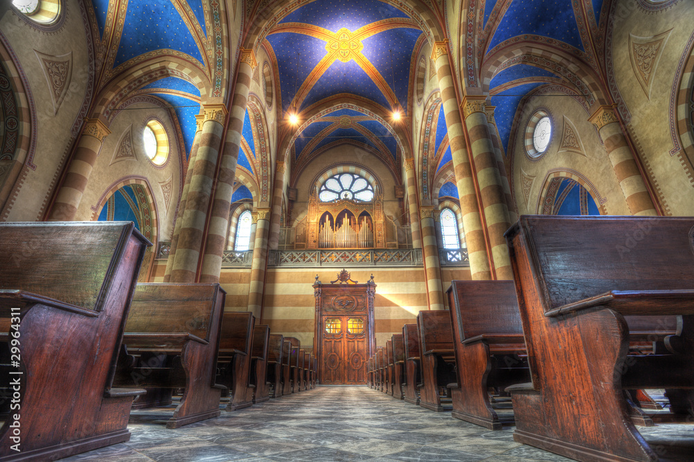 Obraz premium San Lorenzo cathedral interior.