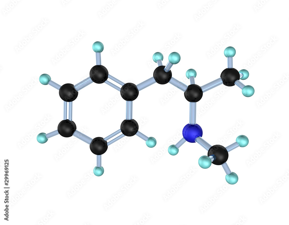 Molecule Methamphetamine Molecule Methamphetamine