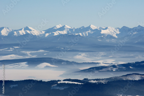 zimowy widok na Tatry 5 photo