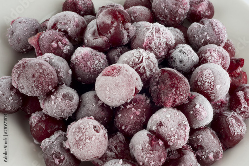 Frozen pitted cherries