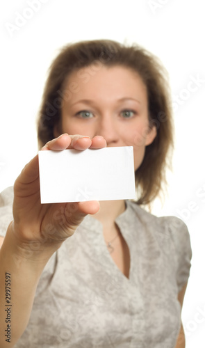 Blank card