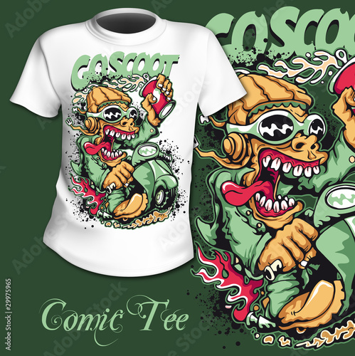 T-Shirt Print Scooter