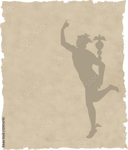the vector Greek God Hermes