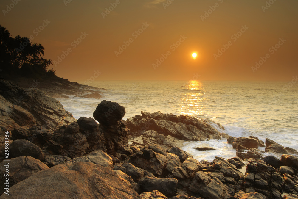 Sunset on Sri Lanka