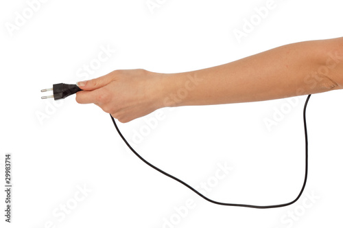 black euro plug