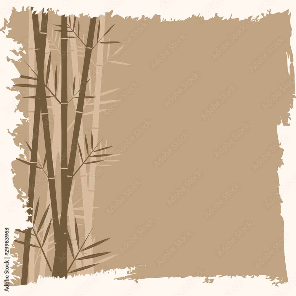 Naklejka premium Bamboo vector backgorund
