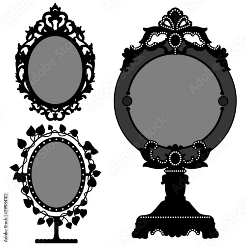 Mirror Ornate Vintage Retro Princess