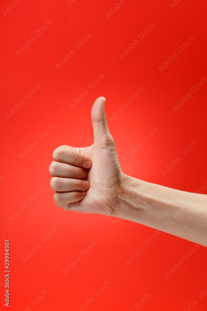 human hand showing sign of okay