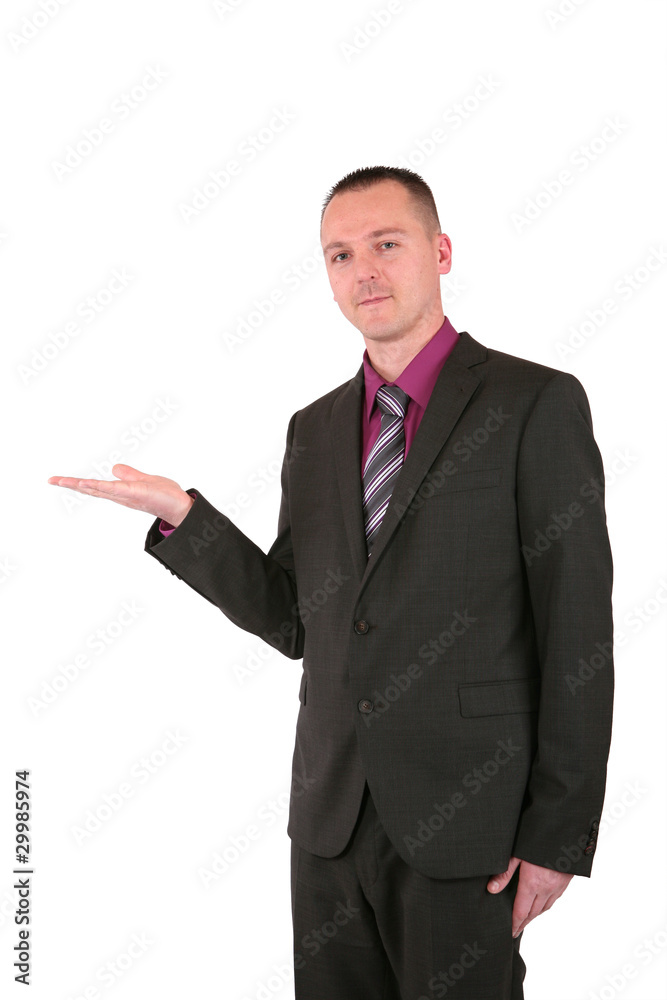 Handsome young businessman in a suit Handsome young businessman in a suit