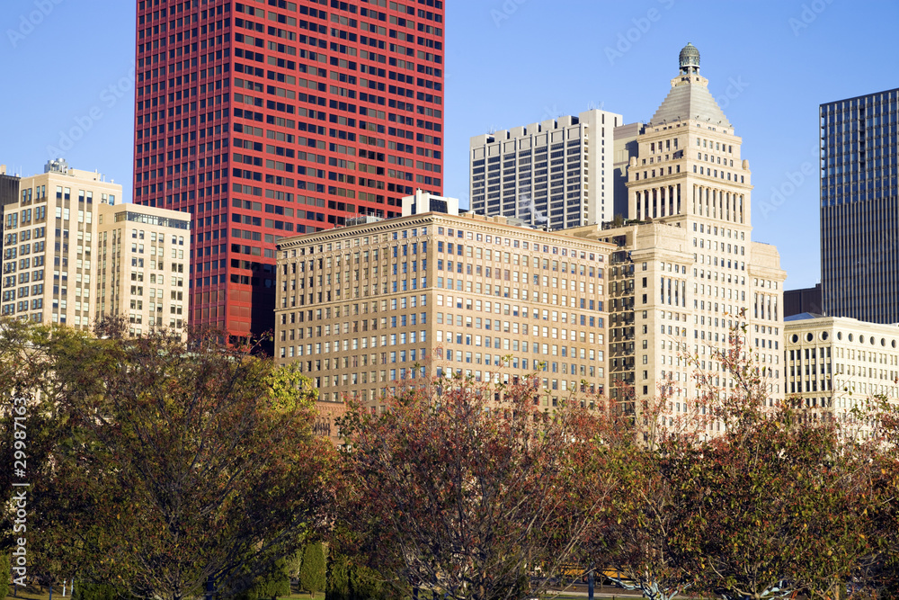 Autumn in Chicago - Michigan Avenure Buildings