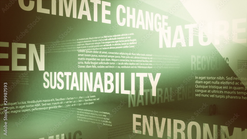 Environment/Green Related Words Background Loop Stock Video | Adobe Stock