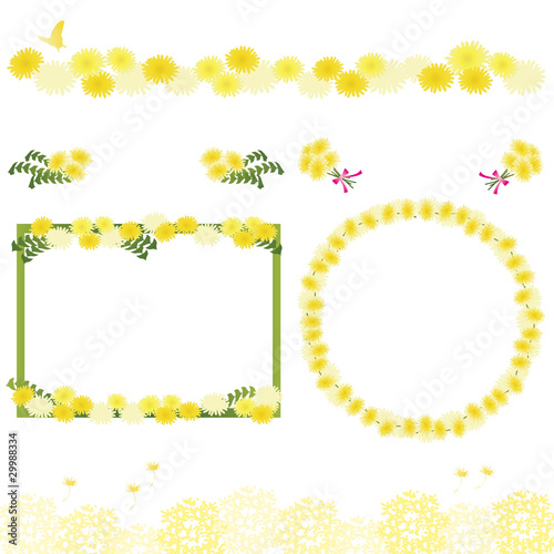set of dandelion