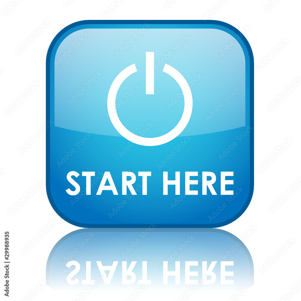 START HERE Web Button (internet power on website go click now) START HERE Web Button (internet power on website go click now)