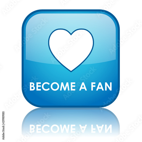 BECOME A FAN Web Button (social networking follow us community)