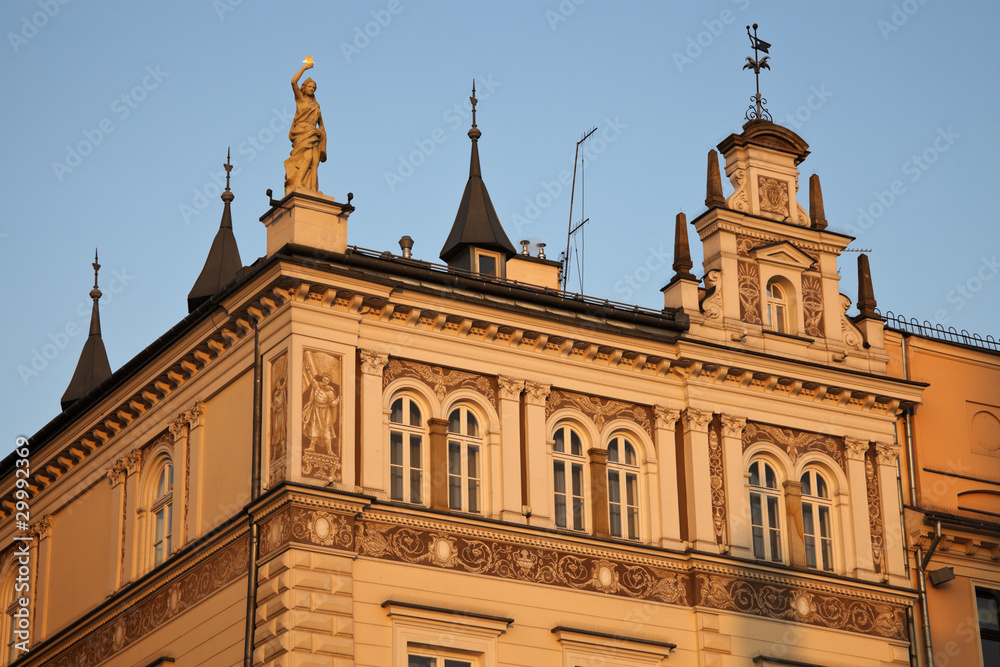 Old building in Krakow - main square.