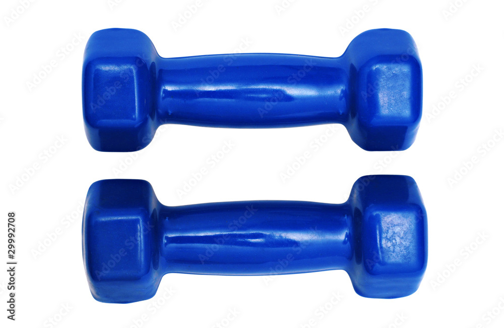 Pair of dumbbells isolated Pair of dumbbells isolated