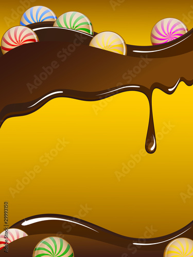 Chocolate and candies card