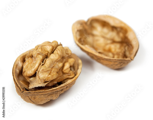 Closeup of walnuts