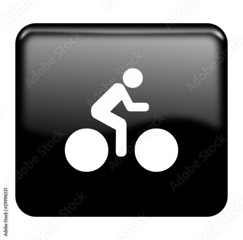 Bike glossy icon