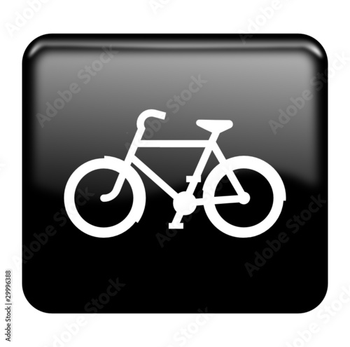 Bike glossy icon