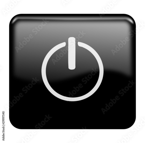 Power icon glossy icon