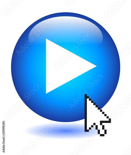 PLAY Button (video watch media player view web controls click)