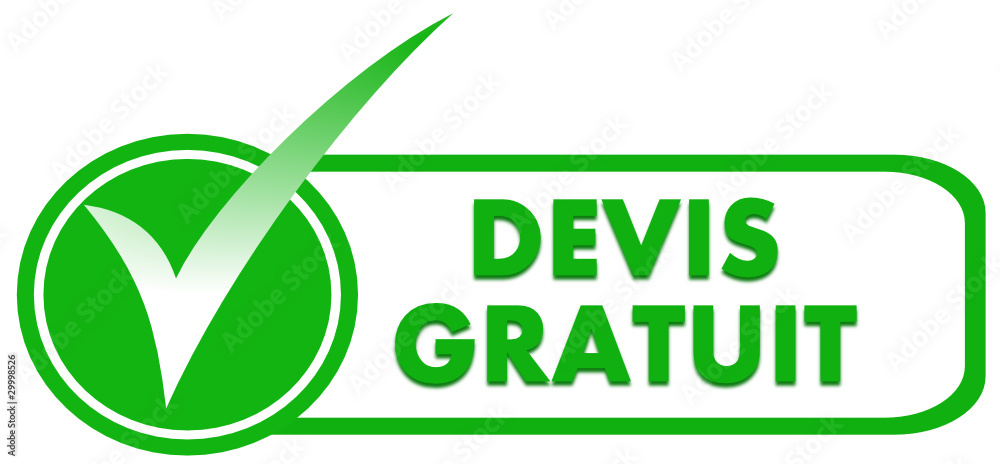 devis gratuit sur symbole validé vert