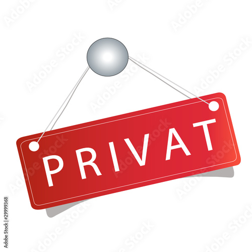 Türschild "PRIVAT"